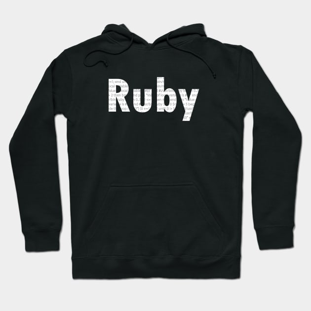 Ruby Hoodie by AnjPrint